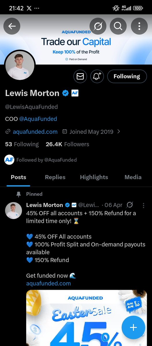 Harjumz2's tweet photo. @freda_trades @AquaFunded @shepherd__fx @LewisAquaFunded @wroetoshaw 
@iriyamaanna1203 
@Dandelion_6b 

Done https://t.co/5vezDb6pjo