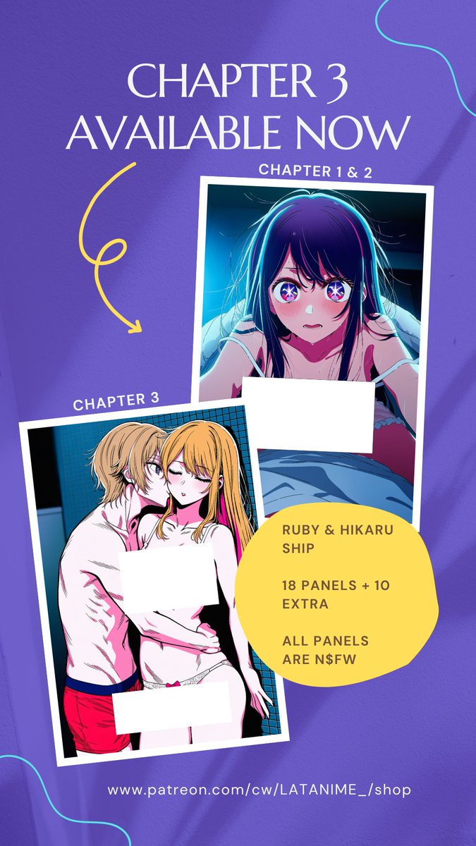Todas las imágenes individuales están incluidas en tu compra del capitulo 3, además son NSFW 7u7.
.
.
.
patreon.com/cw/LATANIME_/s…