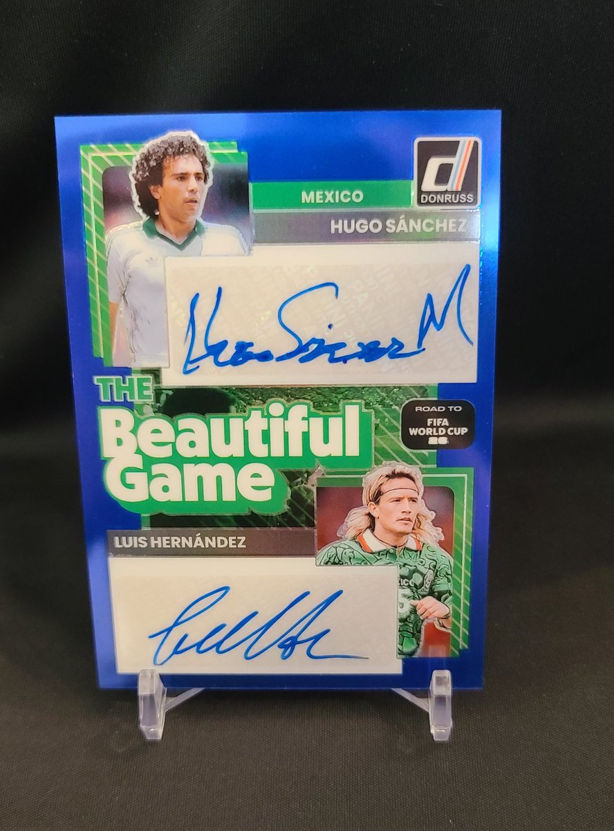 Kaiserr_O's tweet image. Hugo Sanchez/Luis Hernandez Dual Auto /99

$420 shipped
OBO

#FIFAWorldCup #TheHobby #Mexico
