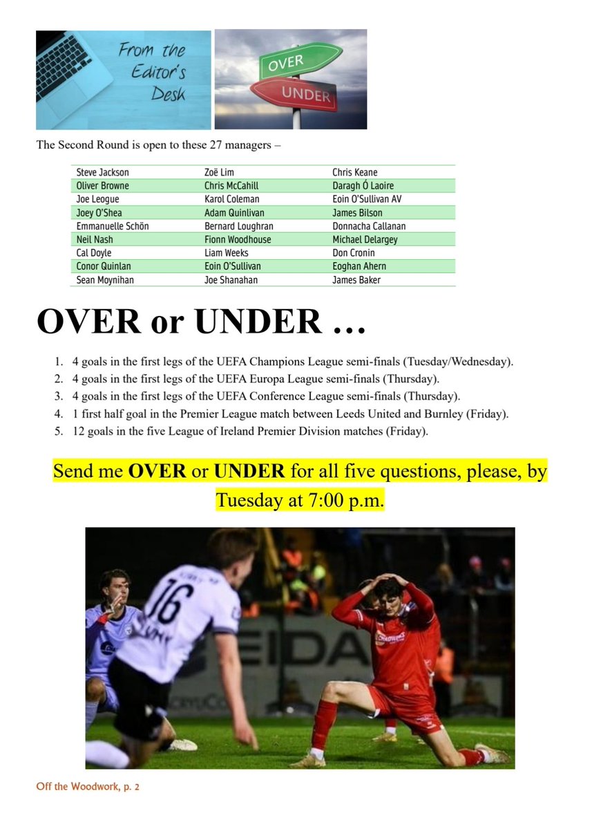 UCC Staff Fantasy Football tweet media