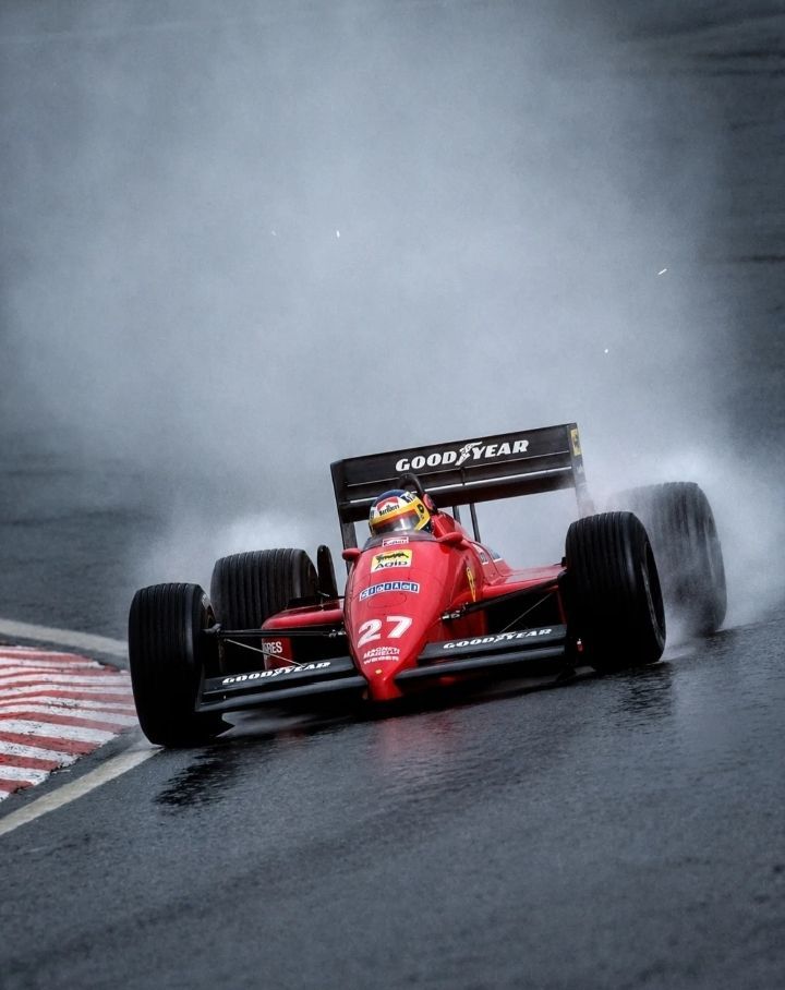 Retromania4ever's tweet image. Michele Alboreto 🇮🇹 going through a wet Eau Rouge corner in Spa-Francorchamps 🇧🇪
#Formula1
