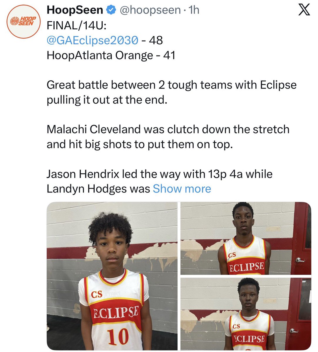 Georgia Eclipse Basketball tweet media