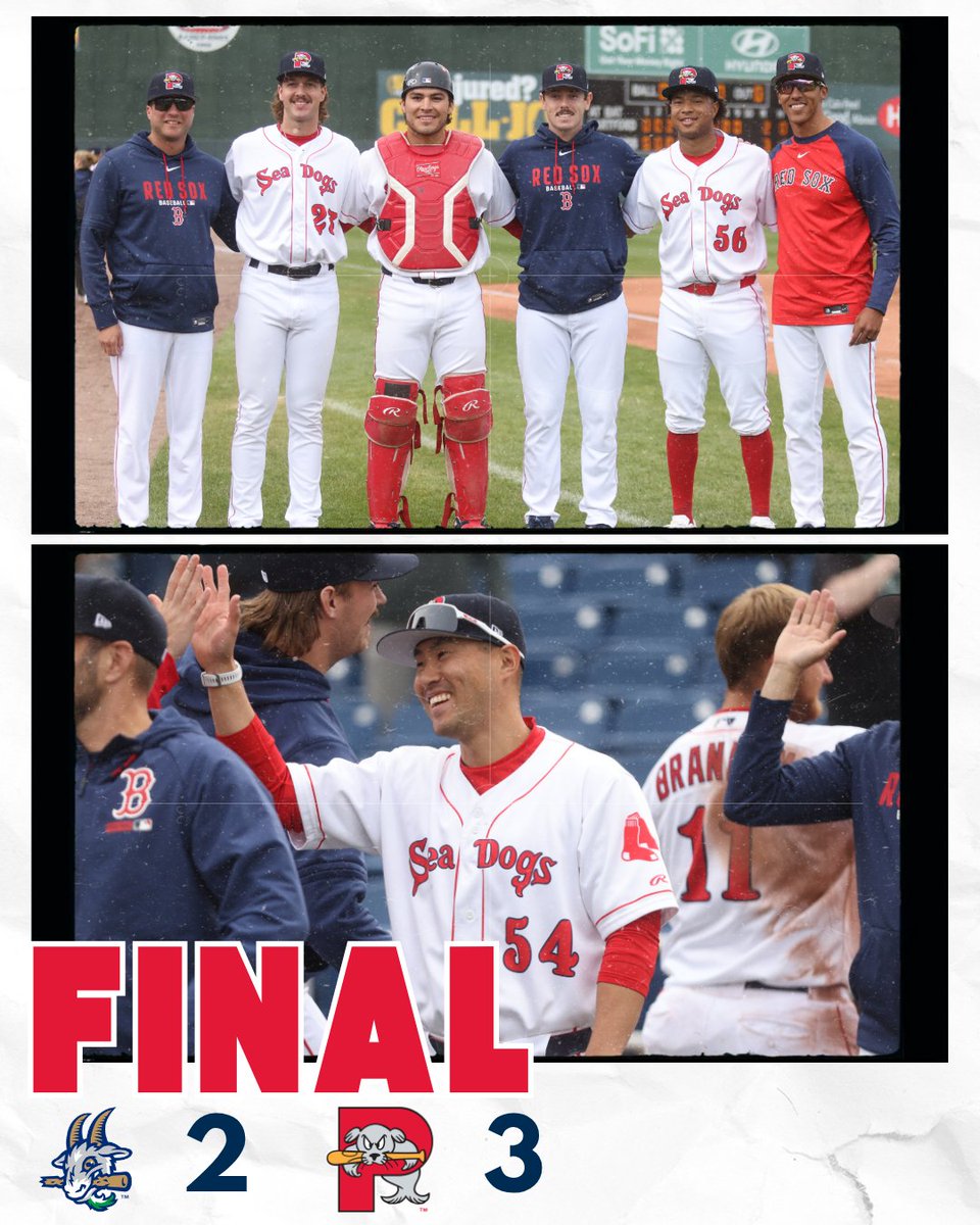 PortlandSeaDogs's tweet photo. Sea Dogs combine for the ninth no-hitter in franchise history on Sunday afternoon 💪

📰 https://t.co/veAQmnbio2 https://t.co/HFGWB4NrDX