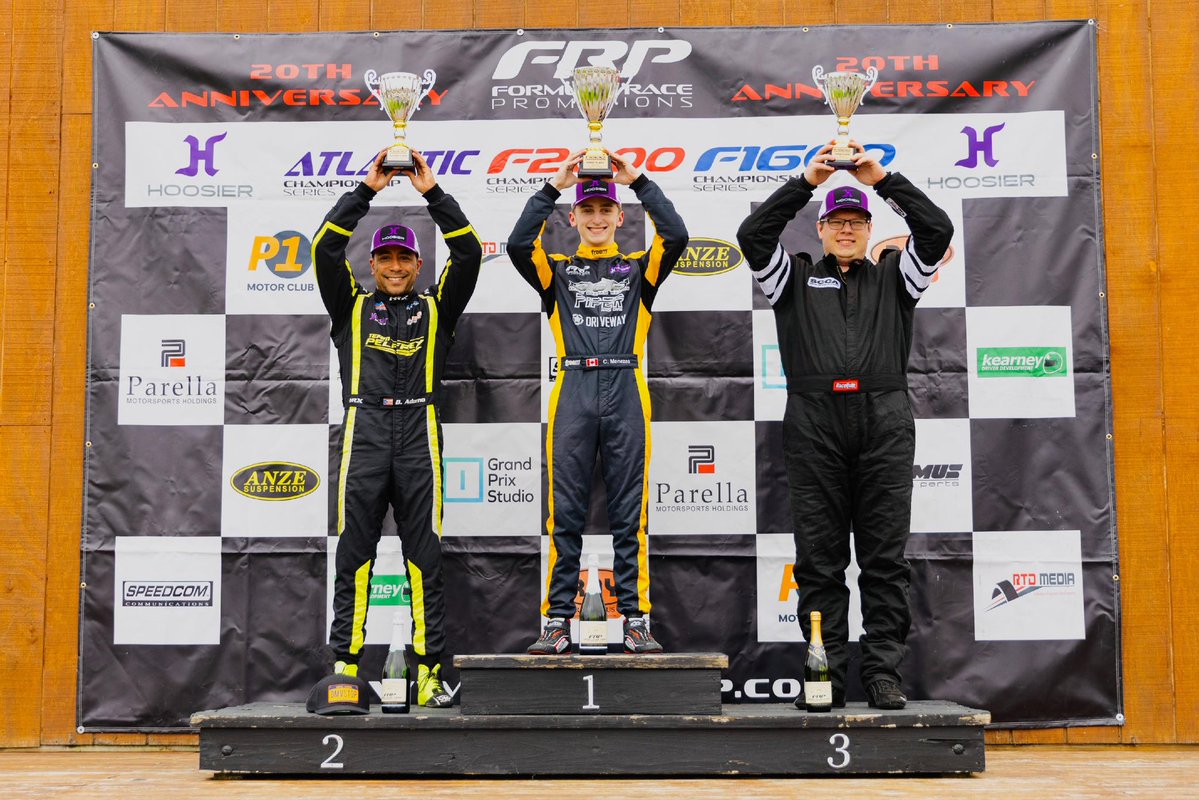 FormulaRaceProm's tweet image. Congrats to our F1600 Championship Race podium finishers!

F1600:
P1 // Menezes
P2 // Adorno
P3 // Dietz

F1600 Masters:
P1 // Adorno
P2 // Rubenzer
P3 // Thompson

#RaceFRP / #FRP / #FormulaRacePromotions / @mid_ohio