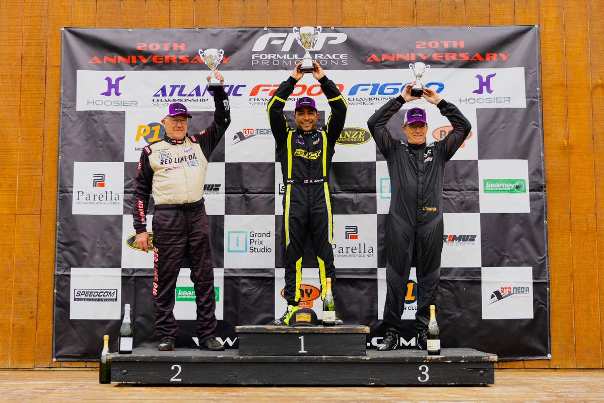 FormulaRaceProm's tweet image. Congrats to our F1600 Championship Race podium finishers!

F1600:
P1 // Menezes
P2 // Adorno
P3 // Dietz

F1600 Masters:
P1 // Adorno
P2 // Rubenzer
P3 // Thompson

#RaceFRP / #FRP / #FormulaRacePromotions / @mid_ohio