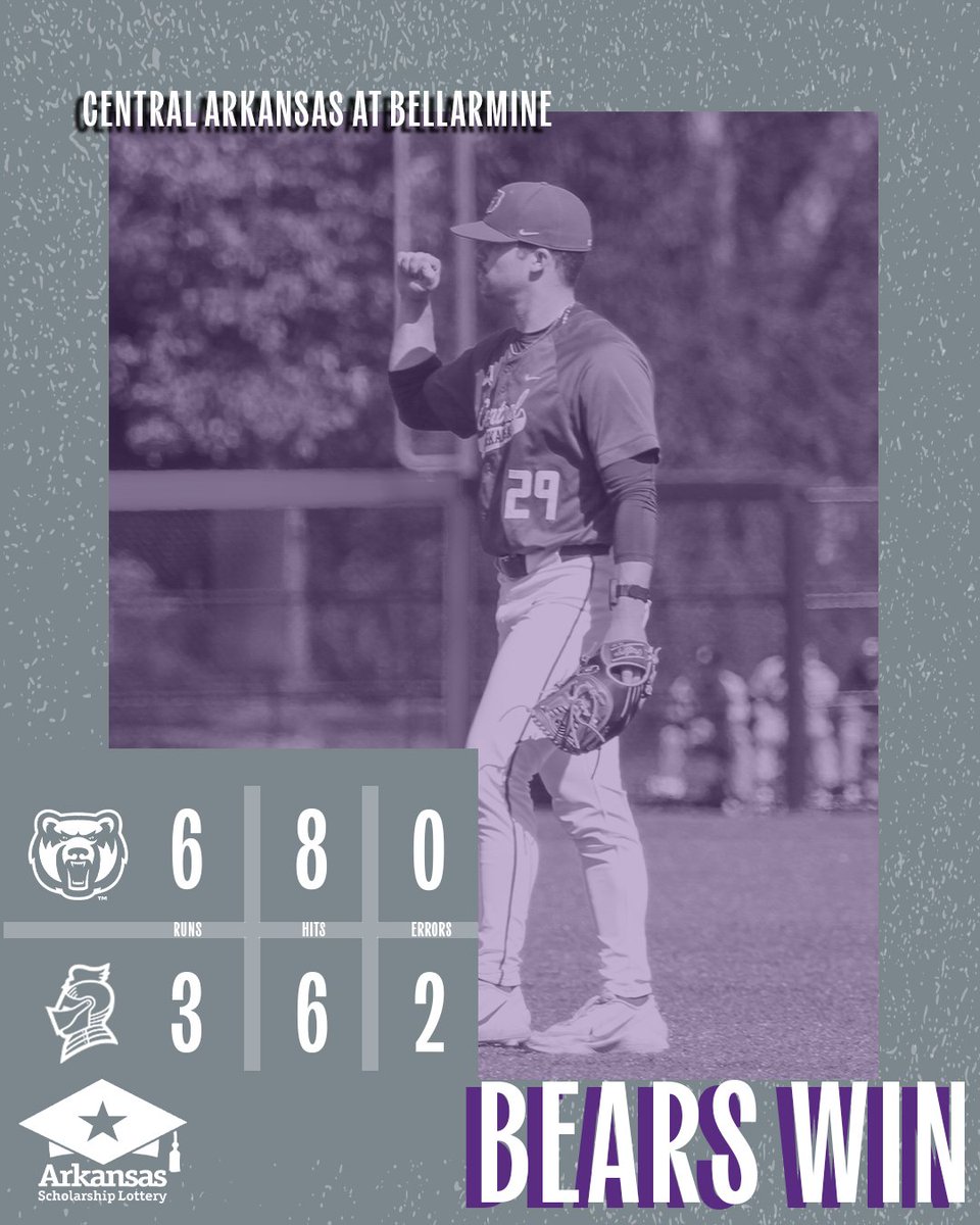 UCABearBaseball's tweet image. Bears sweep the Knights! That's the Bears 3rd ASUN series win in a row and 2nd ASUN series sweep in a row!

#BearClawsUp x #ThisisWinning
#FightFinishFaith