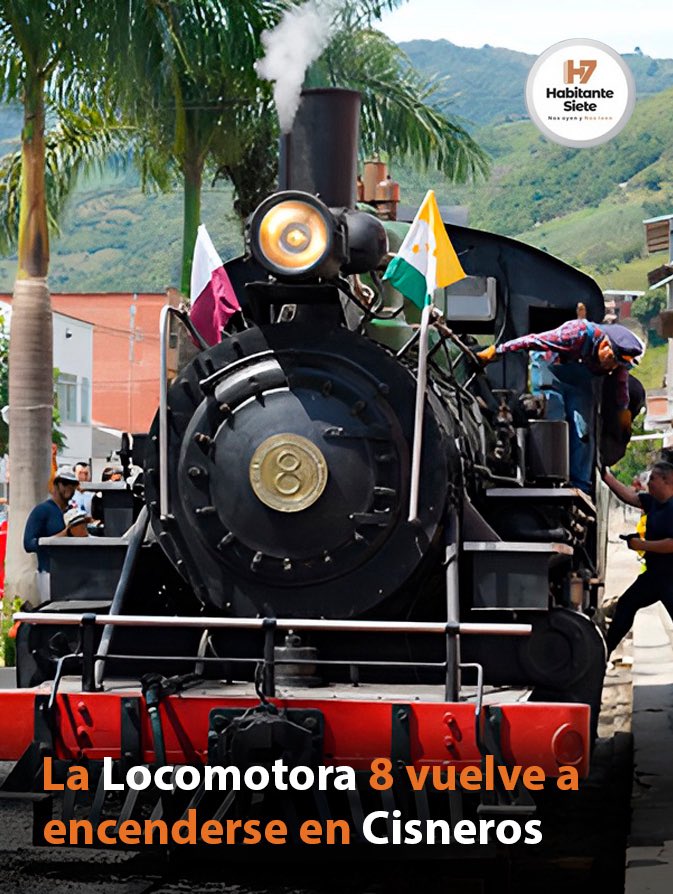 La Locomotora 8 vuelve a encenderse en Cisneros habitantesiete.com/la-locomotora-…