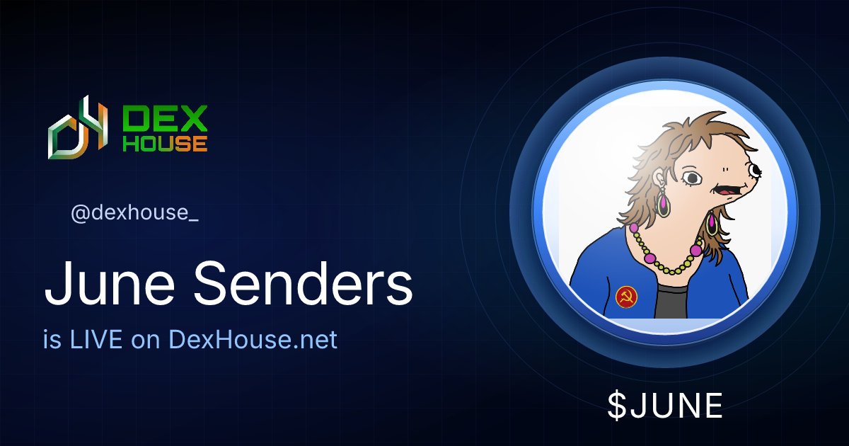 dexhouse_'s tweet image. $JUNE is here 🎊

@JuneSendersX 

Link: dexhouse.net/token-detail/3…

#newcryptotokens #bscgems #ethgems #newgems #basegems