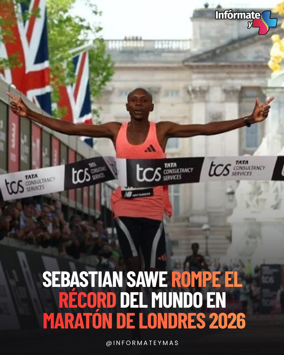 InformateyMas's tweet image. #Internacional 
🏃🏾👟Se convirtió en la primera persona en correr un maratón en menos de dos horas. 
Entérate: wp.me/p5mgZ1-13dO 👈🏻

#SebastianSawe #MaratónLondres2026 #Infórmateymás