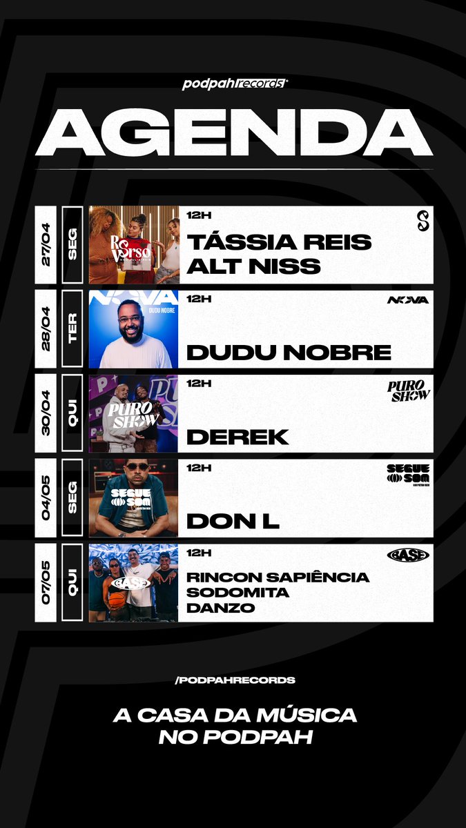 PodpahRecords's tweet photo. Se prepara que a quinzena vem quente 🔥

#podpahrecords https://t.co/xVaqcuv8Ic