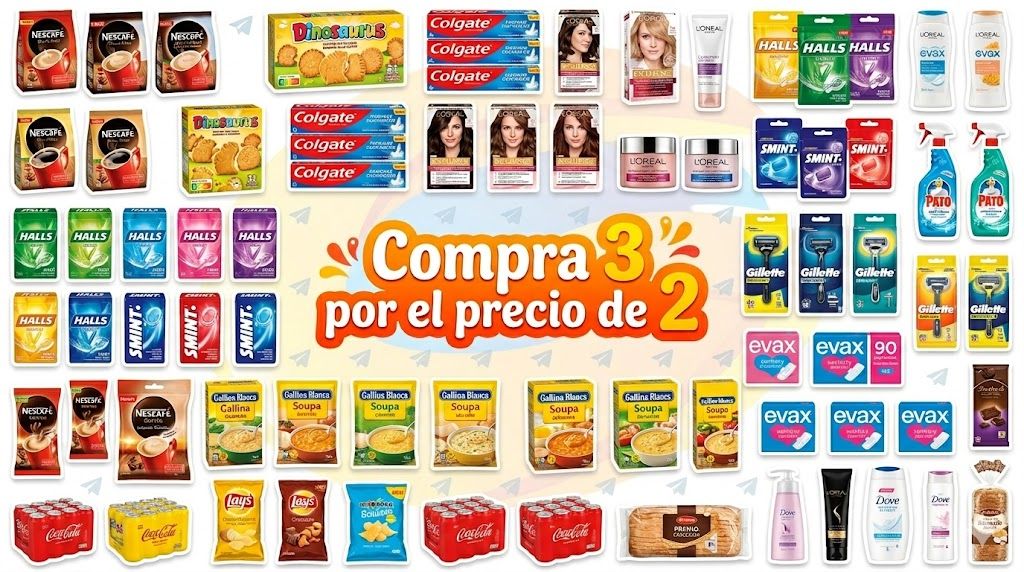 CanalGangas's tweet image. 🔝 PROMO TOP‼️ Compra 3 por el precio de 2 #Amazon #Publi
👉🏻 ganga.ad/pxr6
✨ ¡Prepárate para reponer tu despensa y tus básicos de cuidado personal a precios derribo! Amazon nos trae una sus ofertas más irresistibles: ¡LLÉVATE 3 Y PAGA SOLO 2! 🎉