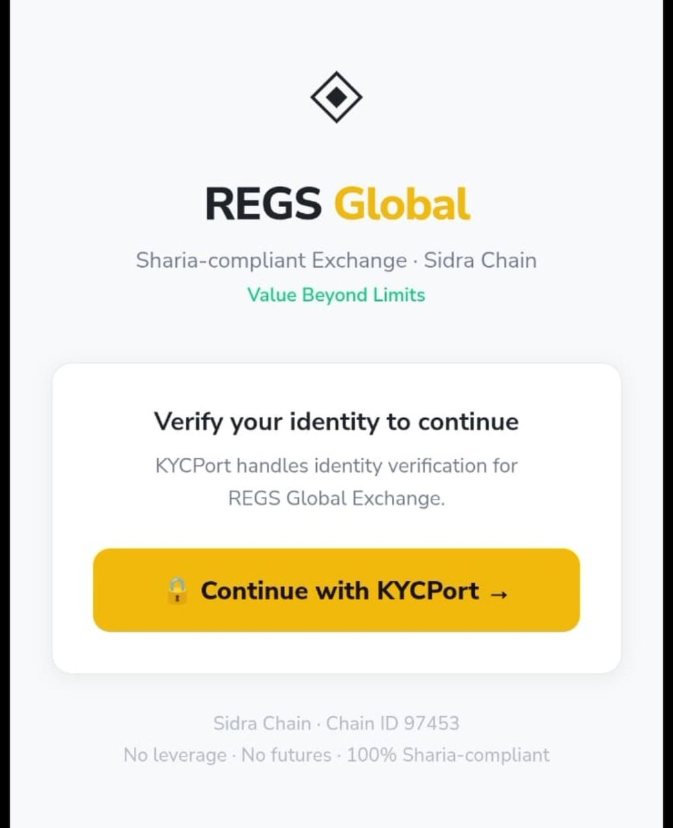 REGsTrading's tweet image. All systems ready. Are you? 🔥
REGs Global is locked and loaded—just awaiting KYCport API access to launch.
The countdown to global impact has begun. ⏳
#SidraFamily #REGsGlobal 
@sidrachain @maljefairi