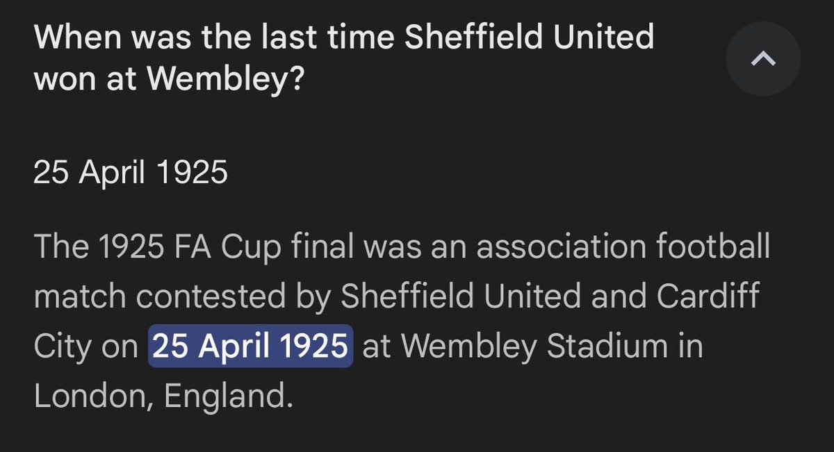 Leeds are about as good at Wembley as dem blayards. 

But then again