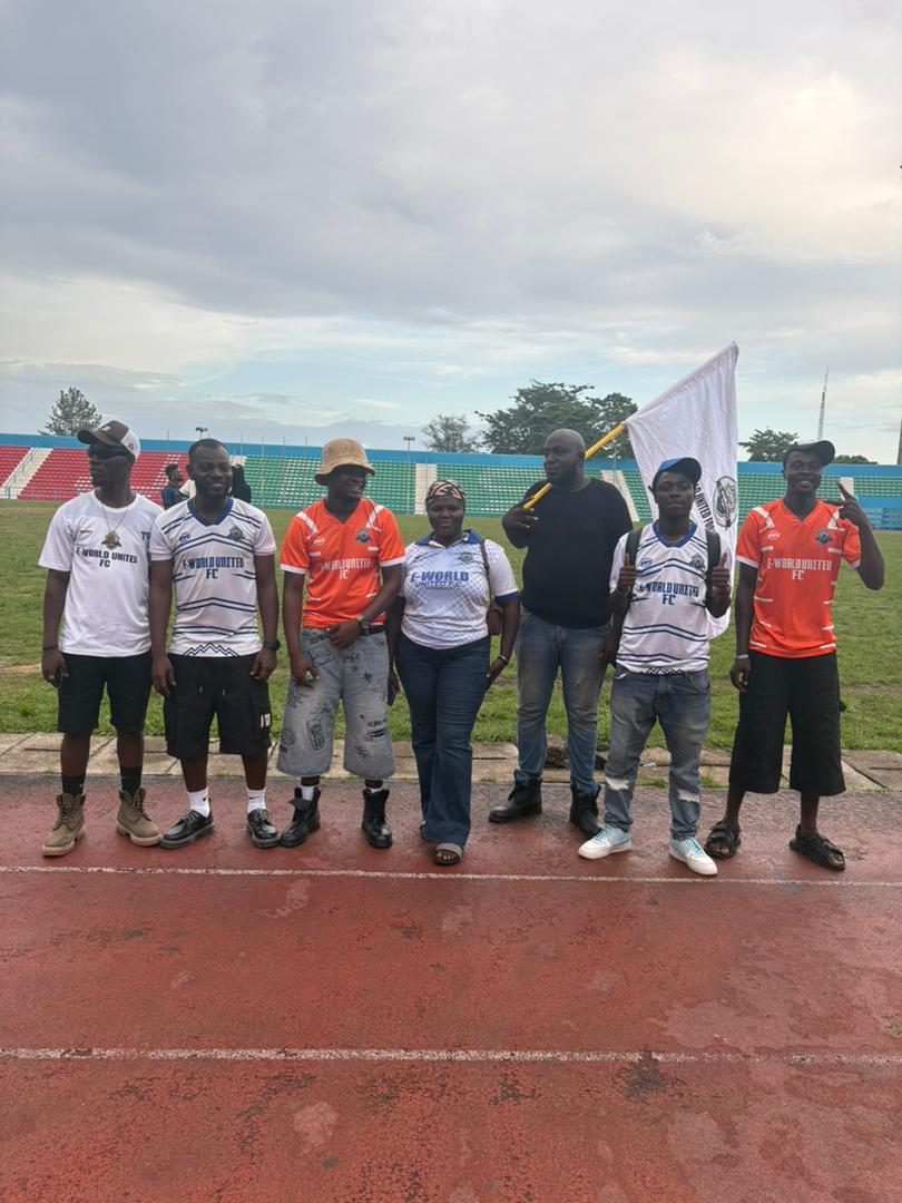 eworldfc's tweet photo. I really appreciate our fans for coming out today to support us. 👏❤️
Mojoda FC 🔴1-2🔵E-world United.

#presidentcup26 #calabarFAcup #eworld https://t.co/bnVZ03AdmB