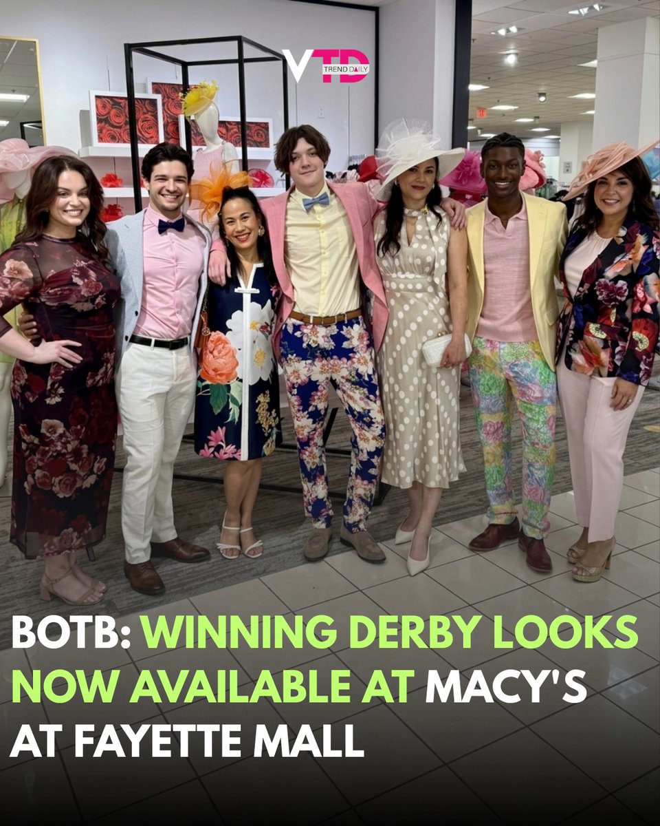viraltrenddaily's tweet image. Winning Derby looks are now live at Macy’s Fayette Mall, and these styles are already raising the bar for race day fashion.
#DerbyStyle #Fashion #Macy #TrendingNow #OOTD #styletweet