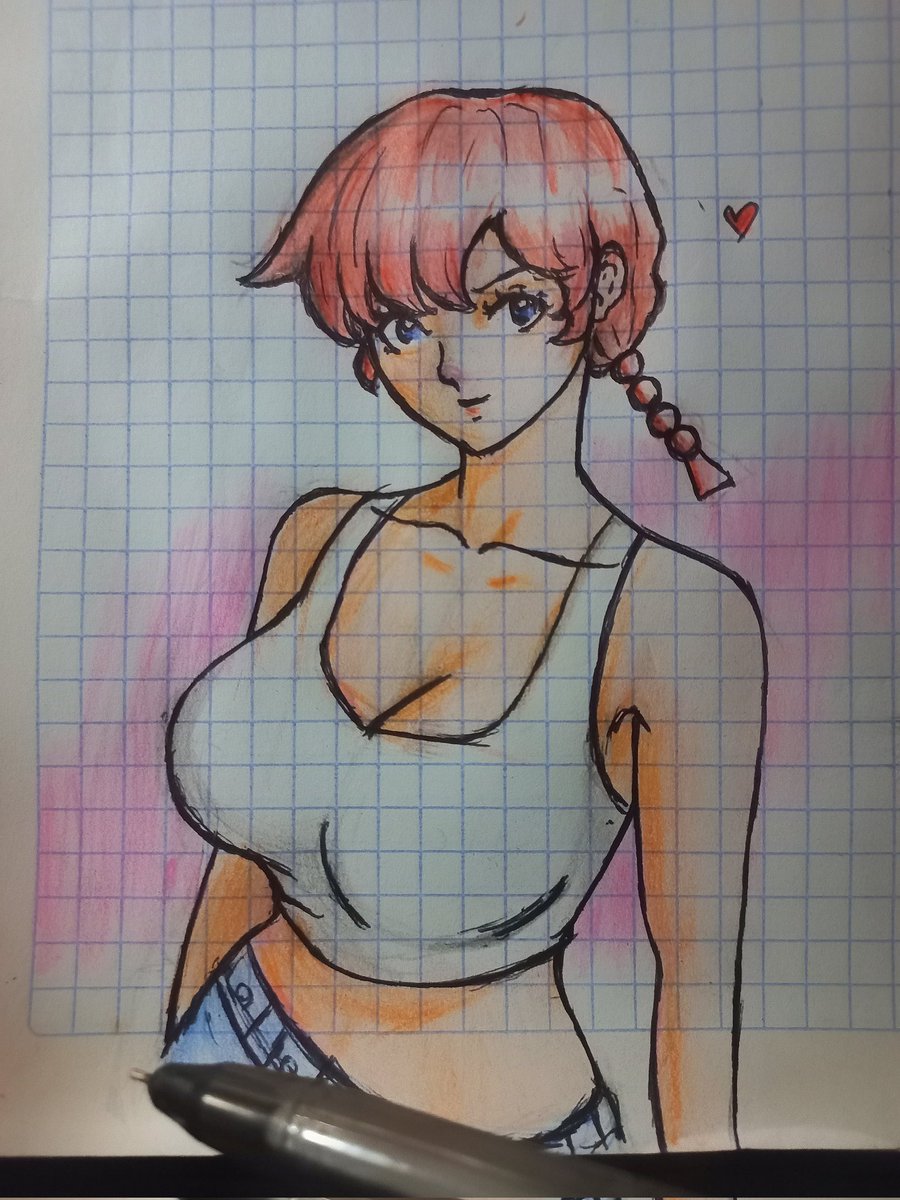 CESAR_SECKTOR's tweet photo. Que pedo con el sol ? Esta bien intenso 😩.

( sketch )

#RanmaFanart
#ranma #fanart #sketch https://t.co/XKx1wJdN5p