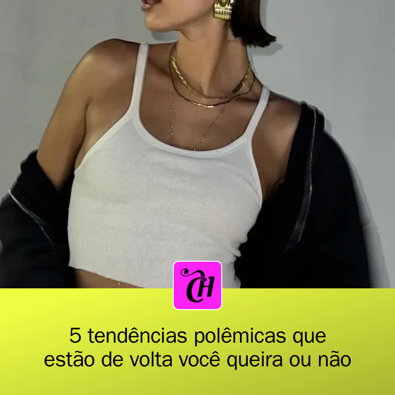 CAPRICHO's tweet photo. 🚨✨ As 5 tendências polêmicas de moda que voltaram para nos surpreender! 😱 De calças de cintura baixa a saias sobre calças, descubra o que os fashionistas estão usando e as opiniões que dividem as ruas! Confira! #Moda #Tendências #FashionRevolution
https://t.co/qL6ZK6dfNI https://t.co/Z4l4Jtphmd