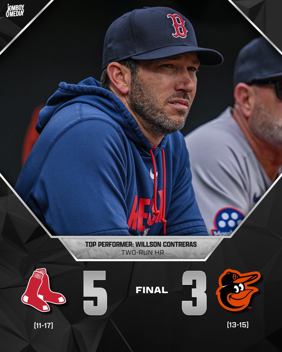TalkinBaseball_'s tweet photo. Red Sox win their first game under interim manager Chad Tracy! https://t.co/rYUduqogJD