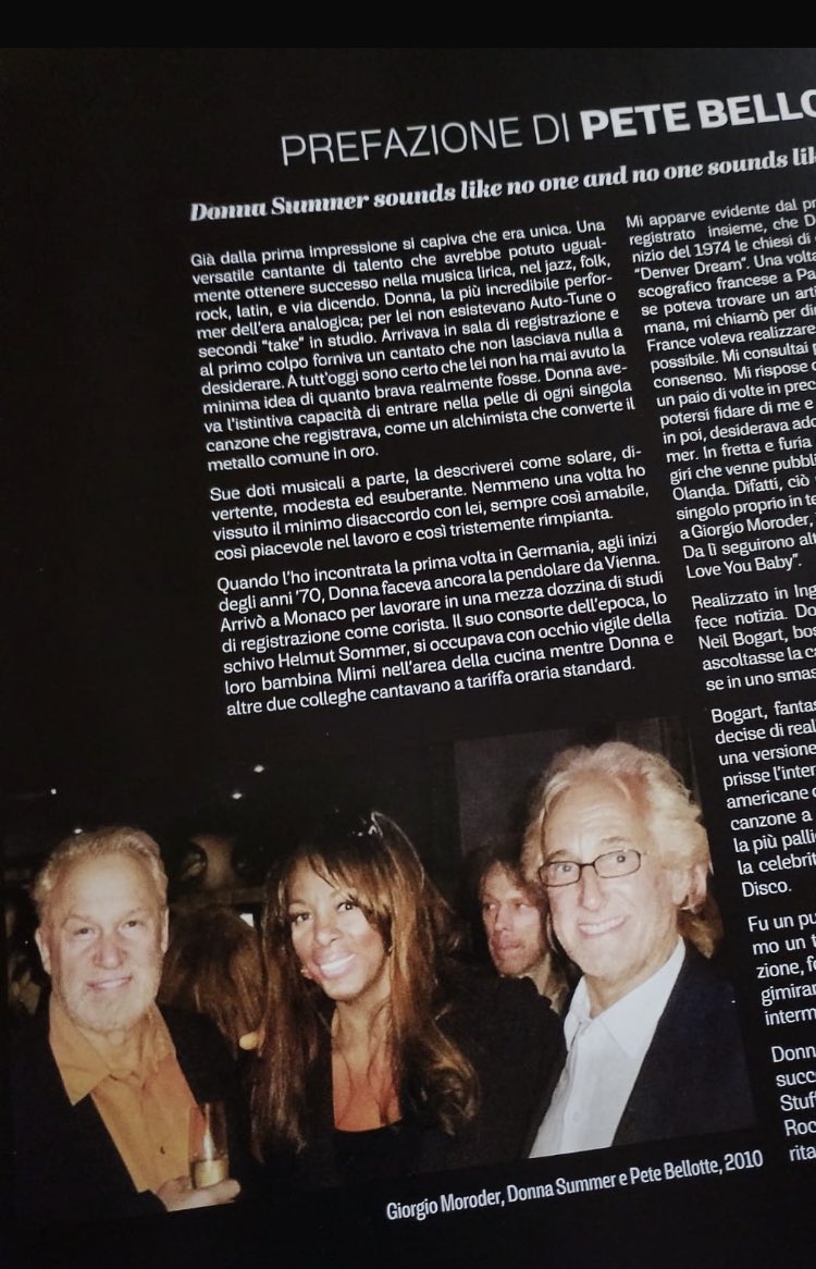 AndreaAngeliBuf's tweet image. Happy Birthday , Maestro! 
The one and only #GiorgioMoroder! 
Here with #DonnaSummer and #PeteBellotte 
@GiovSavastano picture taken from our book “Donna Summer La Voce Arcobaleno. Da Disco Queen a Icona Pop” courtesy by Pete Bellotte