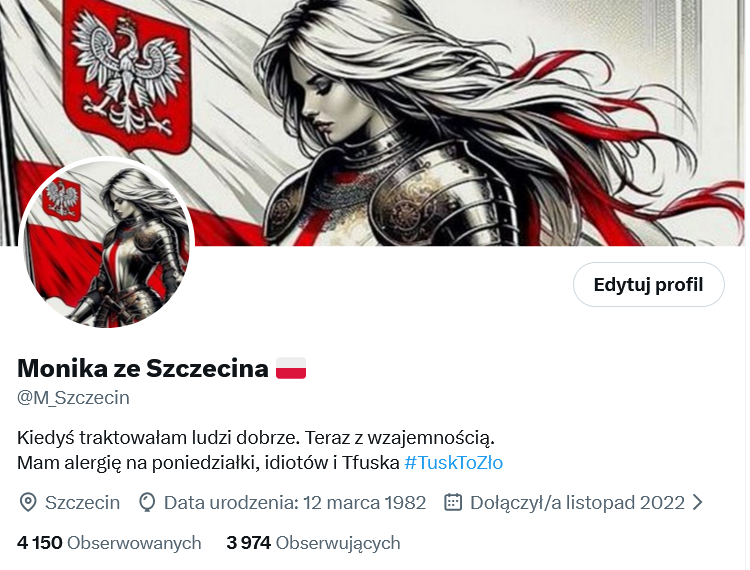 Dojadę dzisiaj do 4 tys.? 😊
Oddam każdy zasłużony follow (czyli dla ludzi PIS follow oczywiście) 😁
I pamiętajcie #tusktozło ❌‼️