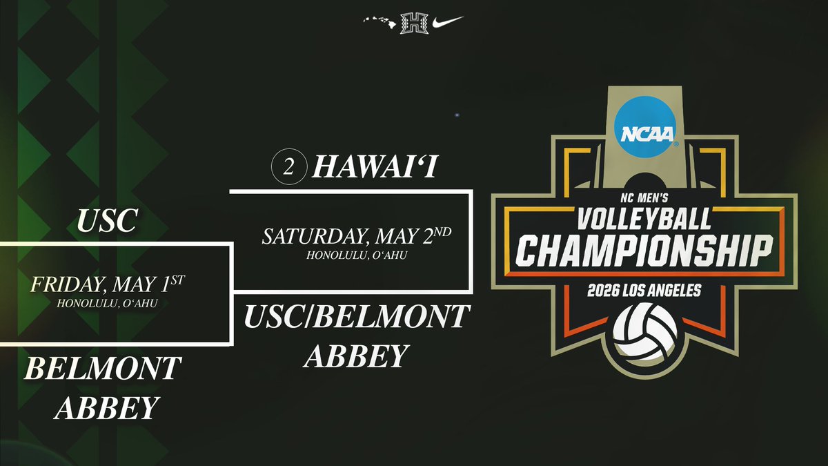 HawaiiMensVB's tweet photo. The road to the natty runs through The Stan 🤙

#WarriorBall26 x #GoBows https://t.co/GyQujwcx2d