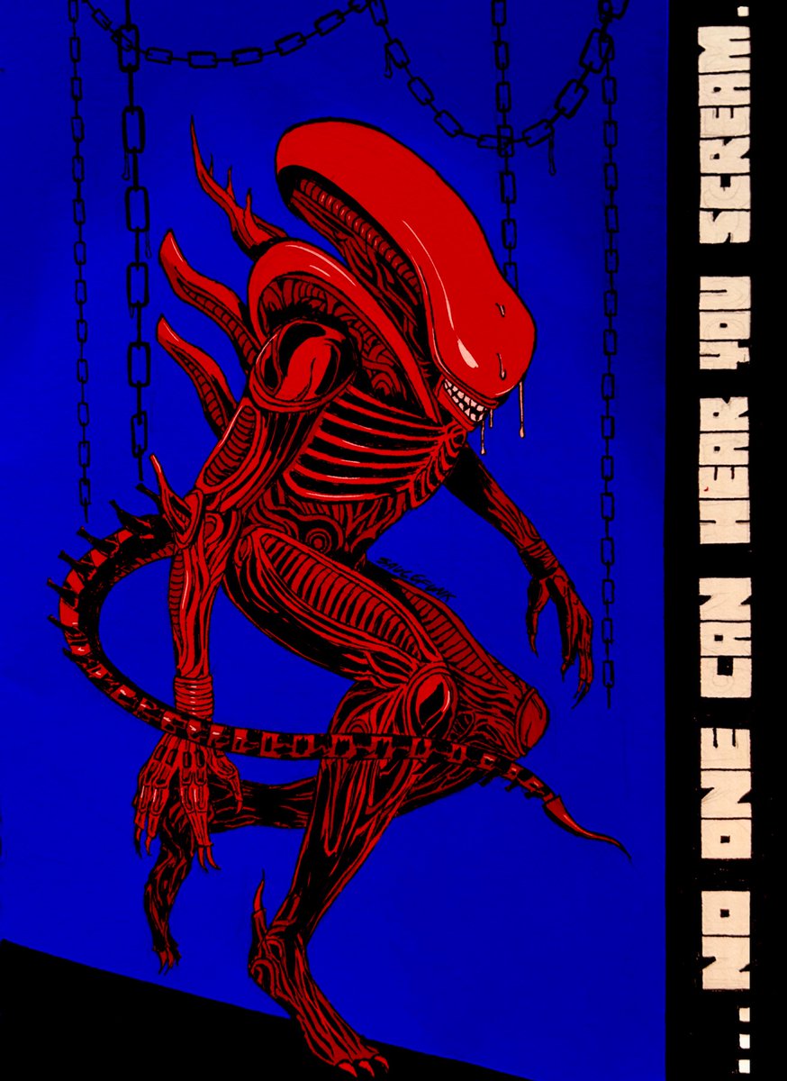 saucefunk2's tweet image. some sketchbook xenos while we’re at it #alien