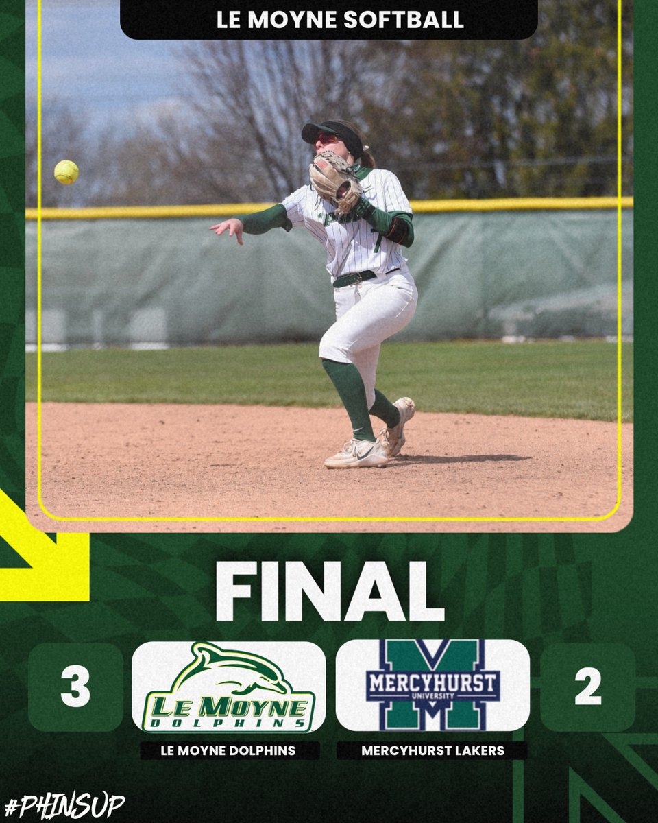 LeMoyneSoftball's tweet photo. The 'Phins claim their 5th NEC series win of the season!

Exarchakis, Gleghorn and Linn each drove in a run while Kwashek tossed the team's second 2-run complete game of the day in the circle.

We'll return home for a 3PM/5PM doubleheader against Siena on Tuesday!

#LetsGoPhins🐬 https://t.co/tDG5TAfnvw