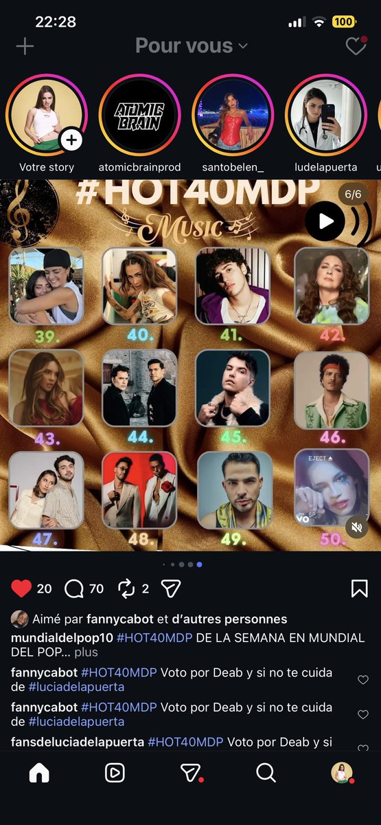fannycabot02's tweet photo. Go vota por Deab y si no te cuida Para votar, simplemente sigue a mundialdelpop10, dale me gusta a la publicación y comenta con #HOT40MDP. #HOT40MDP La canción "Deab y si no cuida" de Lucia
https://t.co/vT87b7nQiI https://t.co/EJS6VpNaIL