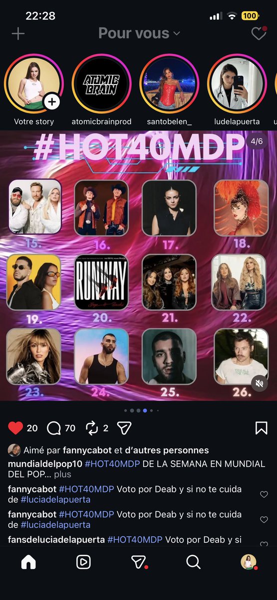 fannycabot02's tweet photo. Go vota por Deab y si no te cuida Para votar, simplemente sigue a mundialdelpop10, dale me gusta a la publicación y comenta con #HOT40MDP. #HOT40MDP La canción "Deab y si no cuida" de Lucia
https://t.co/vT87b7nQiI https://t.co/EJS6VpNaIL