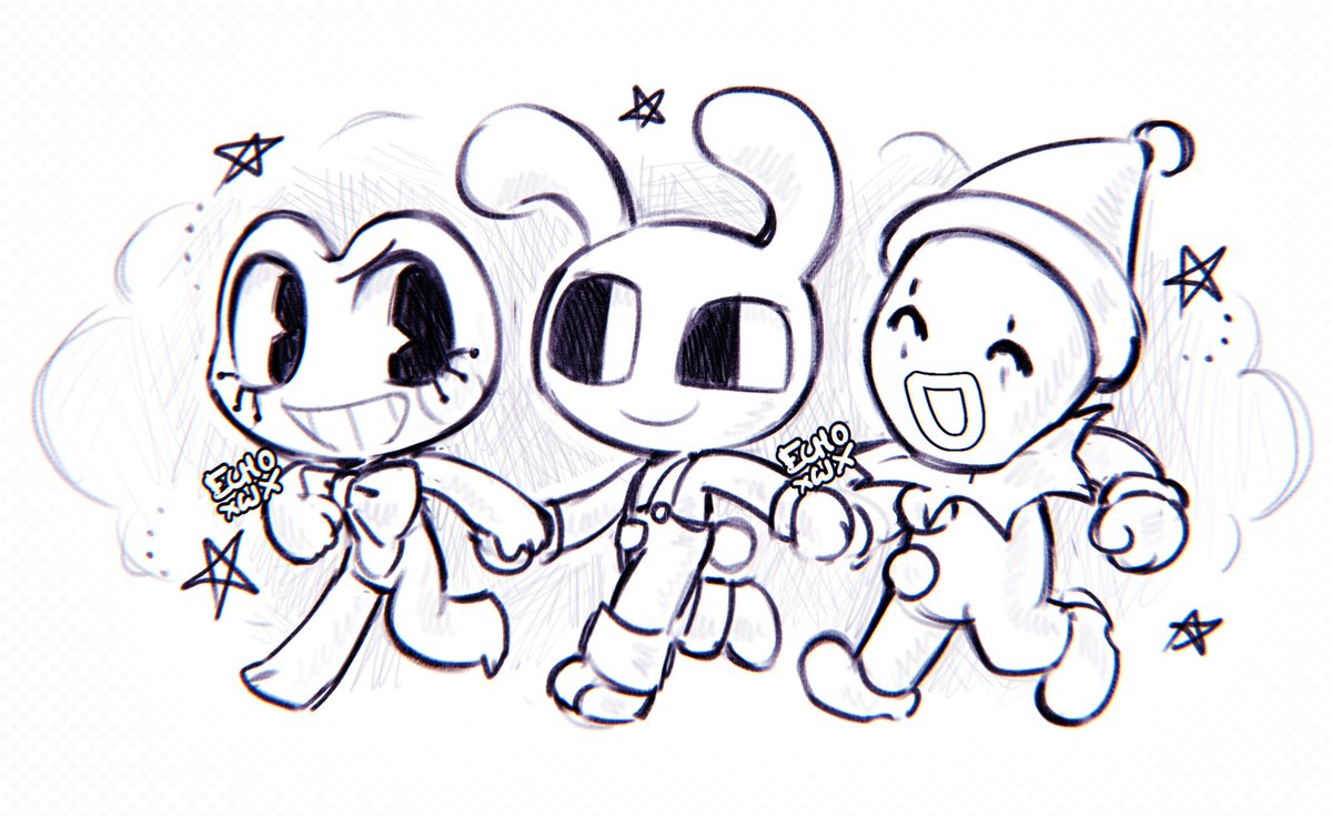 dogxlover19's tweet image. Idk what to post𐔌՞. .՞𐦯 #TADC #Jax #Ribbit #Kaufmo