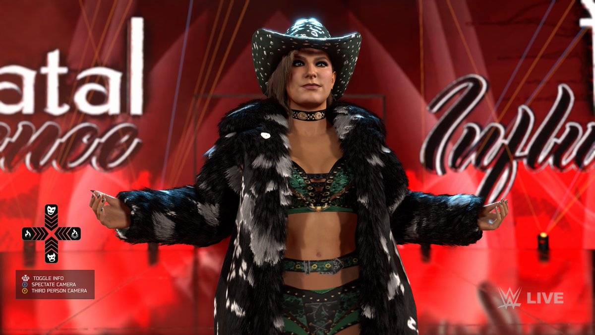 ThePugnificent's tweet image. 🖤💚 FATAL DEBUT 💚🖤
Jacy Jayne and Fallon Henley #Smackdown debut gears are now available on CC!
Tags: JacyJayne, FallonHenley, PUGNIFICENT 
CONSOLES ONLY 🖤
Enjoy!
#WWE2K26