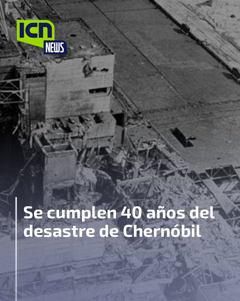 ICNDigital's tweet image. #INTERNACIONAL| 🇺🇦𝐂𝐡𝐞𝐫𝐧𝐨́𝐛𝐢𝐥 𝐜𝐮𝐦𝐩𝐥𝐞 𝟒𝟎 𝐚𝐧̃𝐨𝐬 𝐜𝐨𝐧 𝐥𝐚 𝐳𝐨𝐧𝐚 𝐚𝐮́𝐧 𝐜𝐨𝐧𝐭𝐚𝐦𝐢𝐧𝐚𝐝𝐚 𝐞𝐧 𝐔𝐜𝐫𝐚𝐧𝐢𝐚

El 26 de abril de 1986, una explosión en la central nuclear de Chernóbil liberó una nube radiactiva que se elevó sobre Prípiat y se extendió