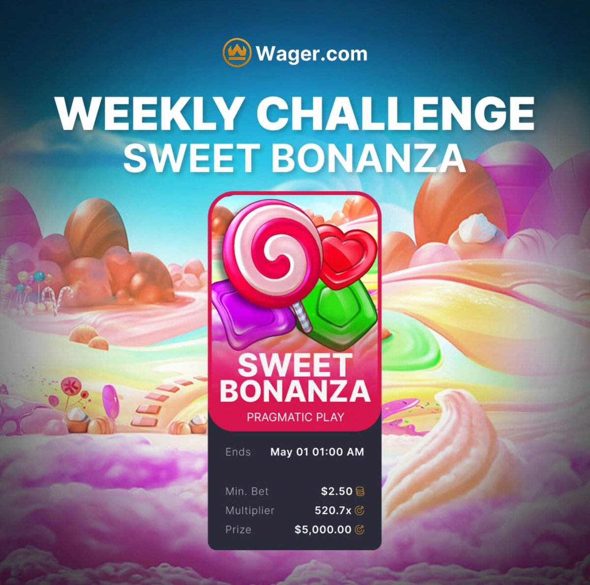 Wager.com tweet media