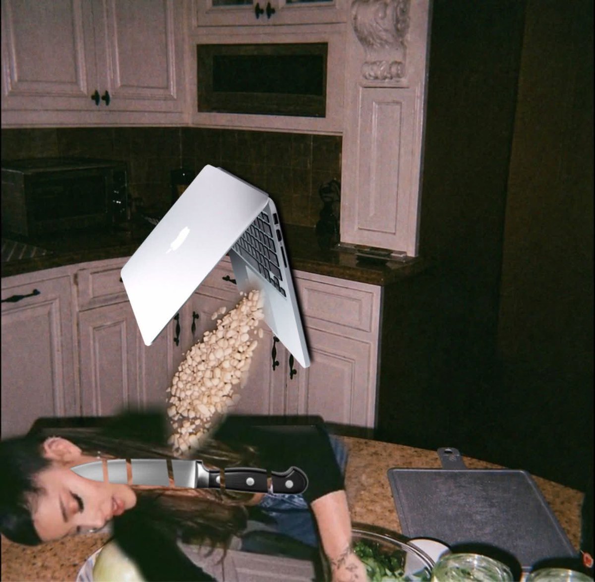 #whoremembers when macbook was garlicing knife on ariana