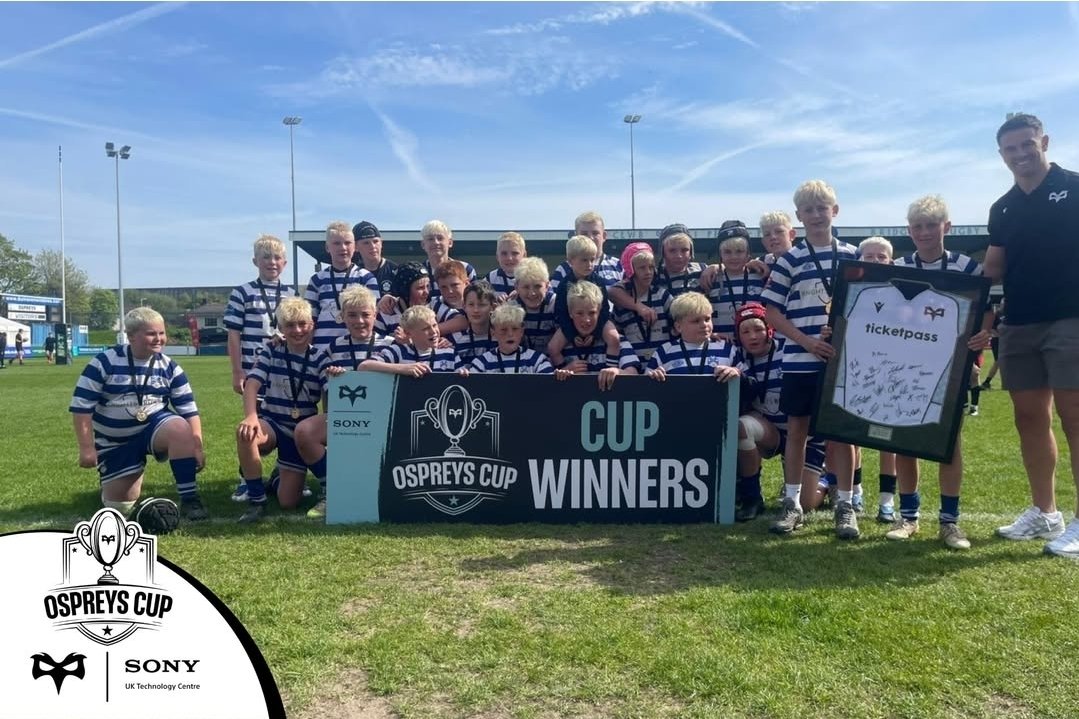 BridgendSports's tweet image. We are incredibly Proud of our U12s who were crowned Ospreys Cup Winners this morning 🏆

The squad has had an outstanding season having already won the District Cup and the Leicester Tigers Challenge Cup. 

The Futures Bright

🔵⚪️

#COTS #BSMJARMY