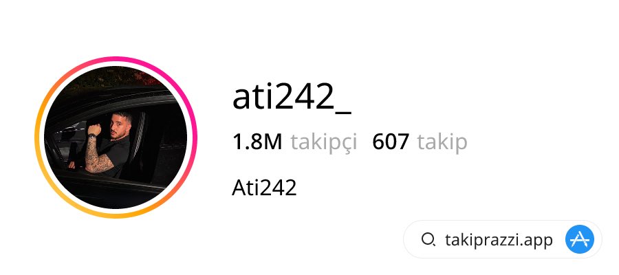 👀 ati242_ (Ati242) 1 kişiyi takibi bıraktı:

❌ sadettinsaran
🔗 instagram.com/sadettinsaran