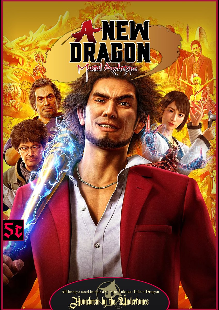 undertomesThe's tweet image. This time around we bring you a fighter capable of changing reality to bend to their own ideals, turning a stick into a spear and making use of anything around to pave their hero's path! 

#Yakuza #LikeADragon #DnD #5e [1/2]