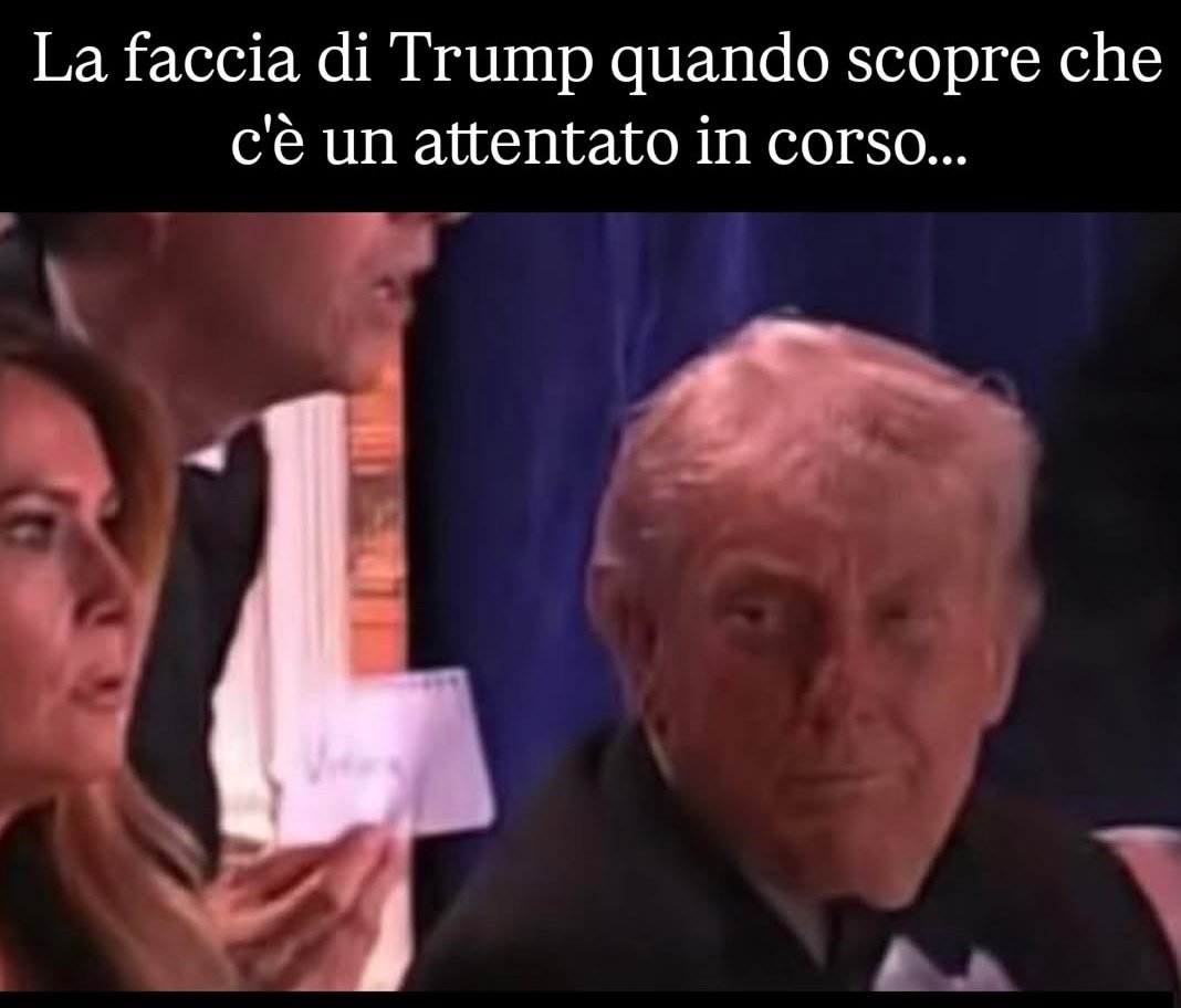 Kekko80493273's tweet image. Sa tanto di scherzetto alla moglie #Melania 
#Trump #Attentato