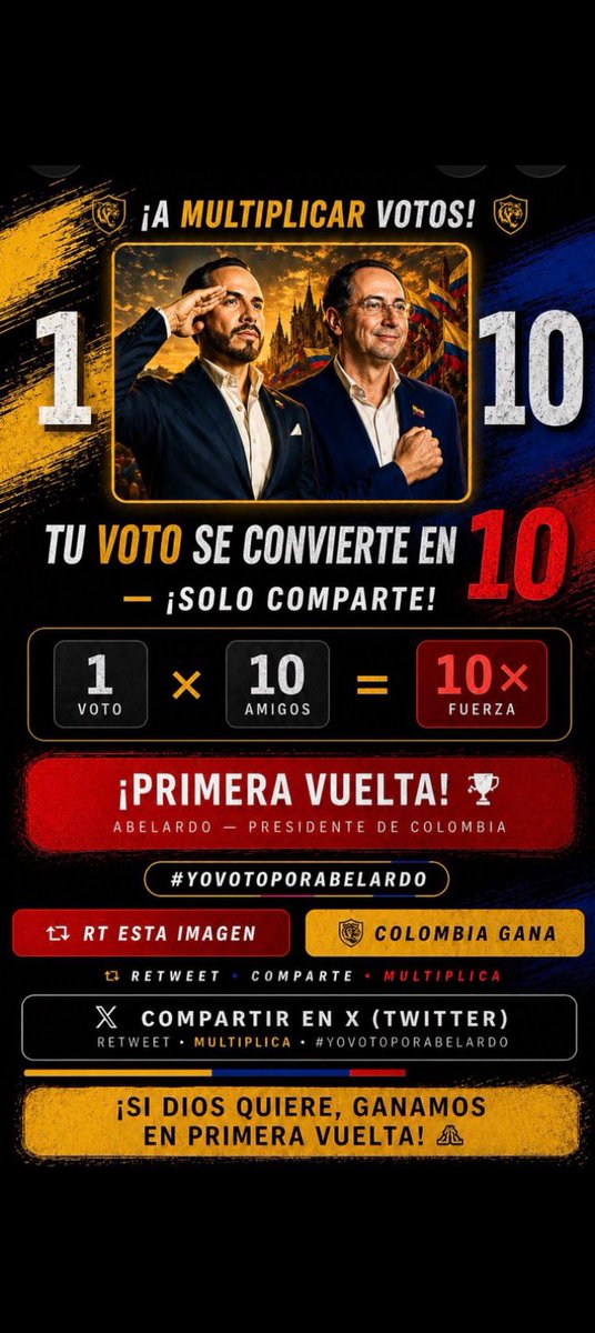 Claro que se puede!
#YoVotoPorAbelardo
#AbelardoPresidenteEnPrimera