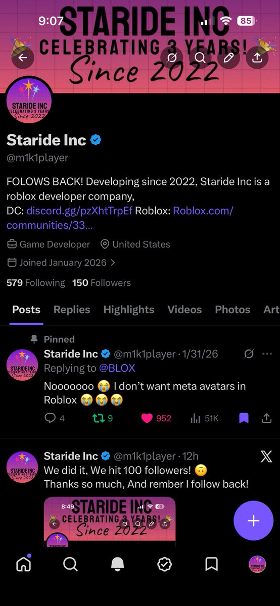 Staride Inc tweet media