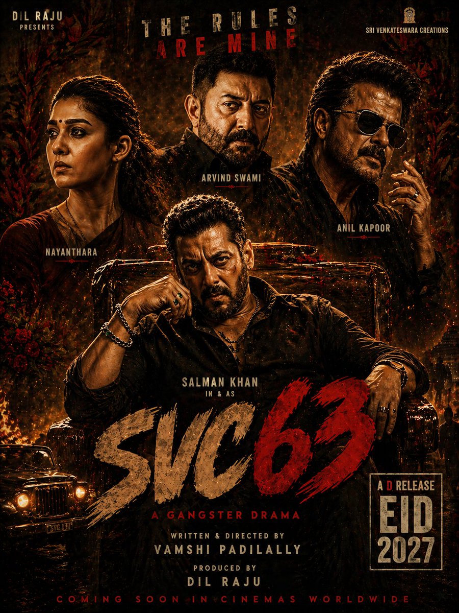 Naashaz's tweet photo. SALMAN KHAN NEXT WITH VAMSIPADIPALLY #SVC63 
मुझे लगता है खान साहब फ्लॉप एक्टर्स का साथ छोड़ दे 
तो कोई फिल्म अच्छी चल सकती है
#SalmanKhan #NayanTara #SalmanKhanEID2027 https://t.co/cYTokr7Npp