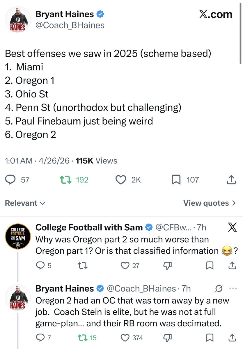 TheCorpatty's tweet photo. Indiana defensive coordinator in a since-deleted post https://t.co/SpVDmYiEOm