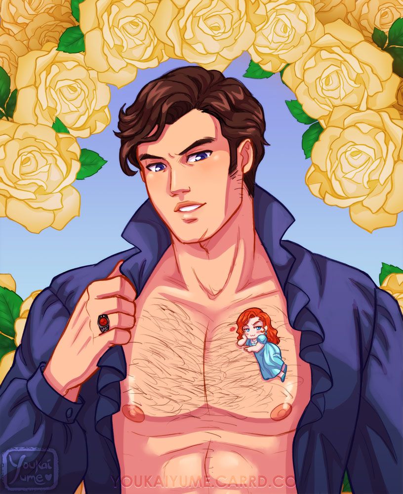 YoukaiYume_Art's tweet photo. Full illustrated versions of Pen and Colin's ample bosoms. #polin #polinart Fun fact: I originally was only going to draw Pen, but I also believe in ✨equality✨ https://t.co/xSbsnzOfcG