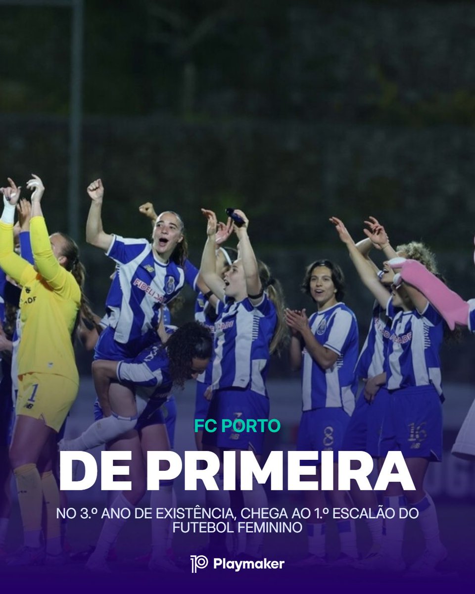 Depois de ter sido campeão na 3.ª Divisão na época passada, o FC Porto sagrou-se campeão do 2.º escalão e vai estrear-se no escalão principal do futebol feminino 🇵🇹 

⚠ Esta época, a equipa portista soma 24 vitórias em 29 jogos e perdeu apenas uma vez - e vai, ainda, disputar a