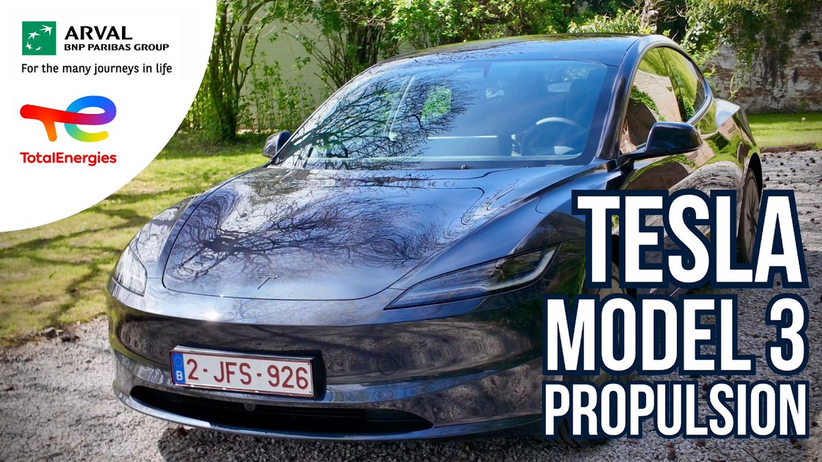 dmeance's tweet image. Une semaine au volant de la Tesla Model 3 Propulsion, la plus accessible des Tesla ! youtu.be/Y3T7mpRTFhA?si… via #ChargingStation
@teslaeurope @Tesla #Tesla #Model3 #TeslaModel3 #Berline #Electrique #Propulsion #Présentation #Essai #LongueDurée #VoitureElectrique #BEV #EV #VE