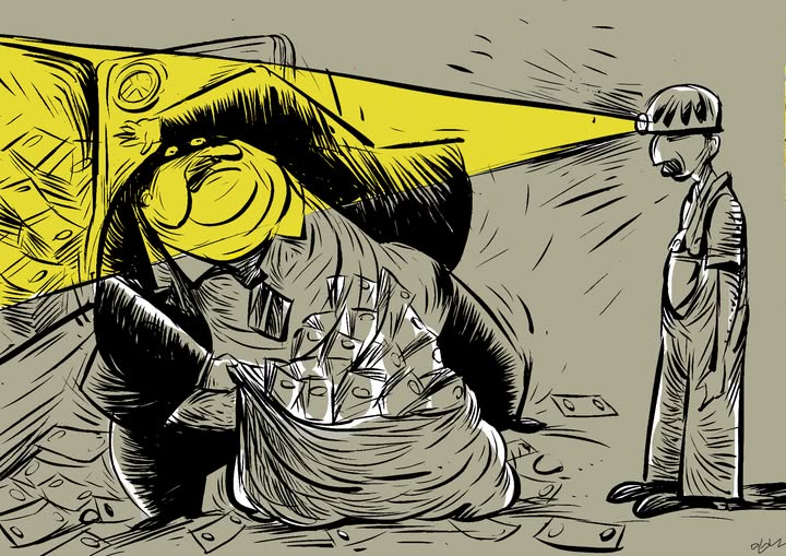 mizahi15's tweet photo. #karikatür #humor #Madenci #Miner
(#Cartoon by Oguz Gurel, Turkiye) https://t.co/HYyPrf7LSA