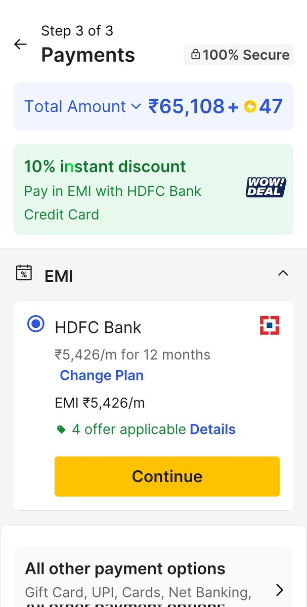 rupamsarkar's tweet image. Whoever wrote @Flipkart checkout algorithm is a GENIUS, it shows different discount for different distinct profiles. On mine, it shows 4651x12 as #EMI which changes to 5426x12 on checkout, in my Wife's account, it shows 4812x12, Hats off to guys.
@Walmart
 @flipkartsupport