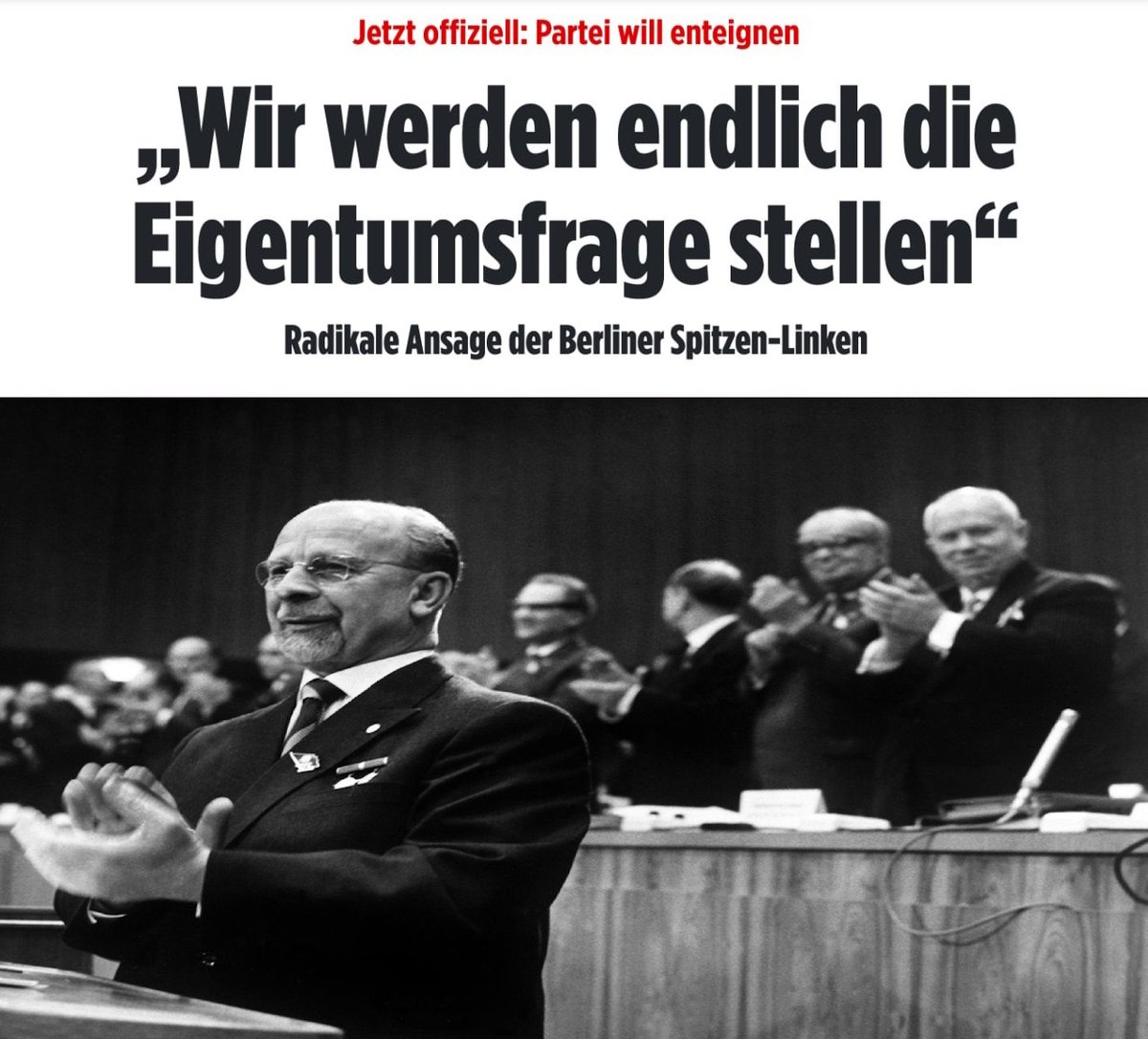 JahnTeam's tweet image. "Wir werden endlich die Eigentumsfrage stellen" 😂

🦅#TEAMHEIMAT🇩🇪 #Linke #Berlin