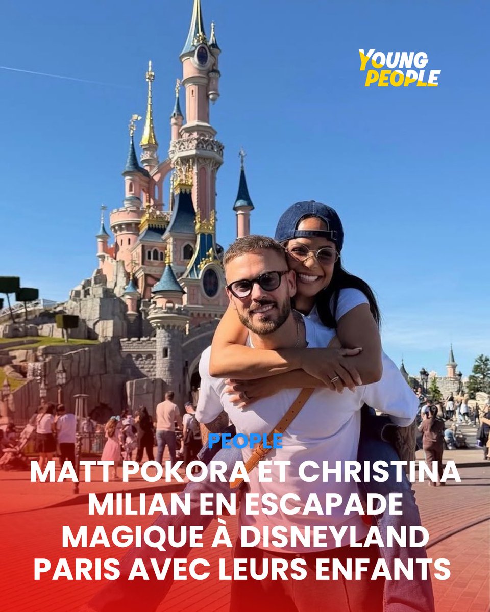 youngpeople_off's tweet photo. #MattPokora et #ChristinaMilian profitent d’une escapade magique à #Disneyland Paris en famille. Avec leurs enfants Isaiah et Kenna, ils célèbrent aussi les 5 ans de leur fils dans un décor féerique, entre rires et moments complices. 🏰
📸 Instagram https://t.co/OtSWQcAGmB