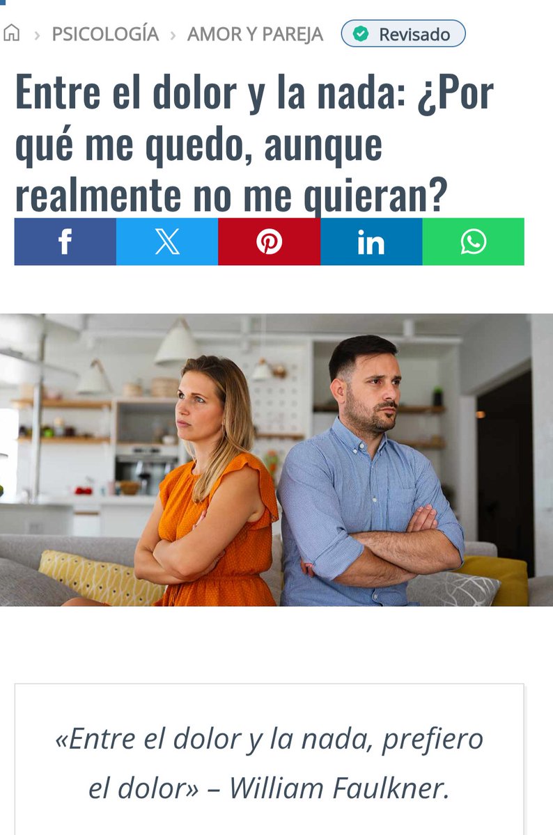 💔 A veces no es amor… es miedo a la nada.
En mi artículo en <a href="/Psicoactivacom/">Psicoactiva.com</a> explico por qué nos quedamos donde no nos quieren y cómo soltar ese vínculo.
👉 Léelo aquí: psicoactiva.com/blog/entre-el-…
Dr. Juan Antonio Barrera